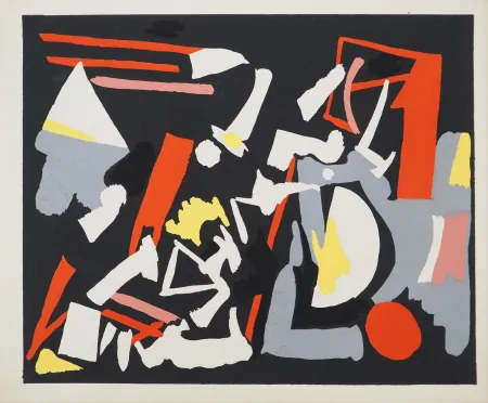 石版画 Aaron - Ensemble abstrait