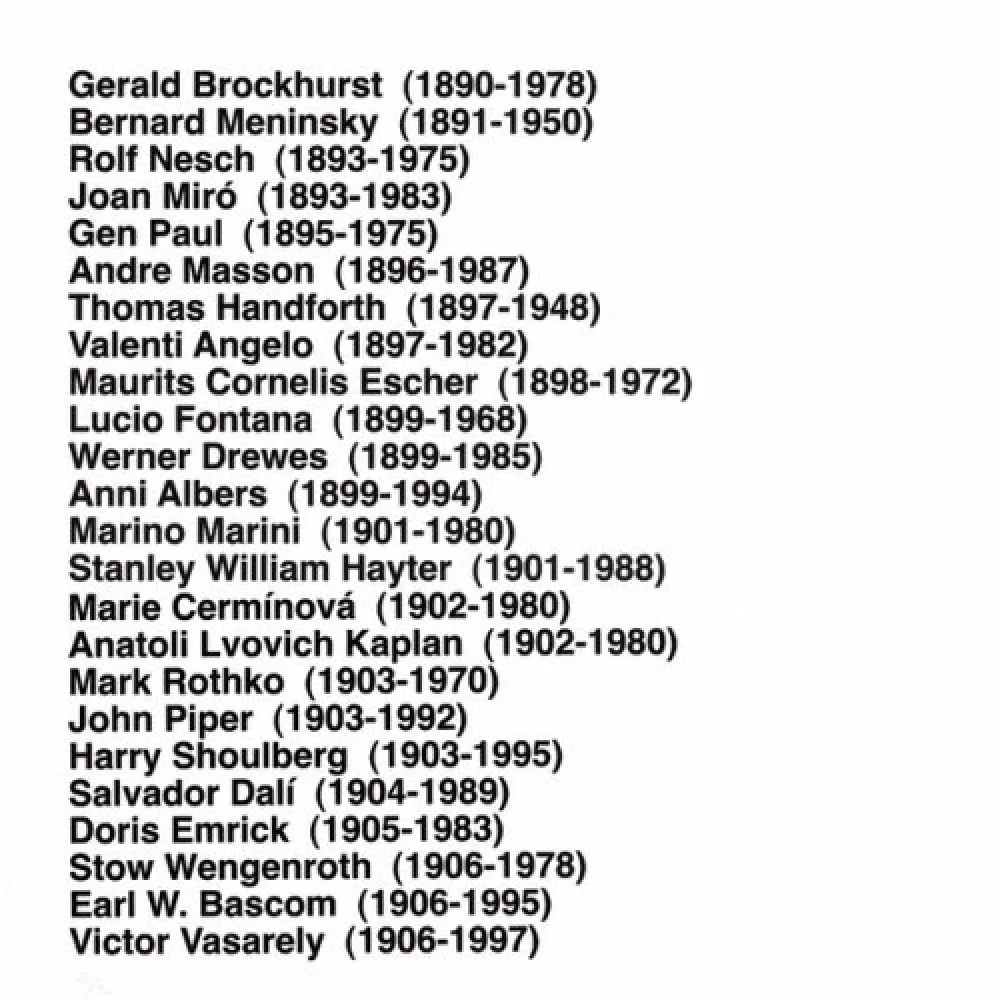 复数作品 Aballí - Portfolio HISTORY OF PRINTMAKERS (287 NAMES)