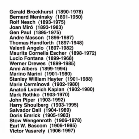 复数作品 Aballí - Portfolio HISTORY OF PRINTMAKERS (287 NAMES)