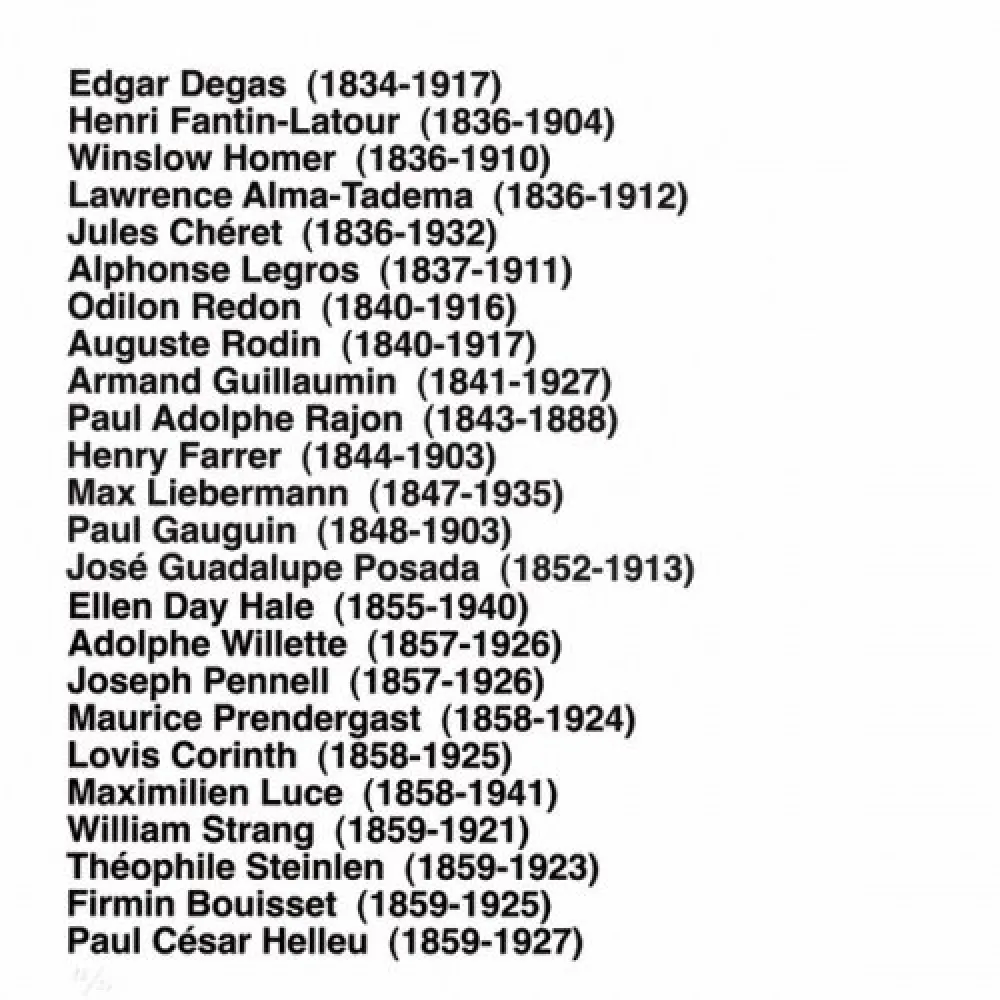 石版画 Aballí - Portfolio HISTORY OF PRINTMAKERS (287 NAMES)