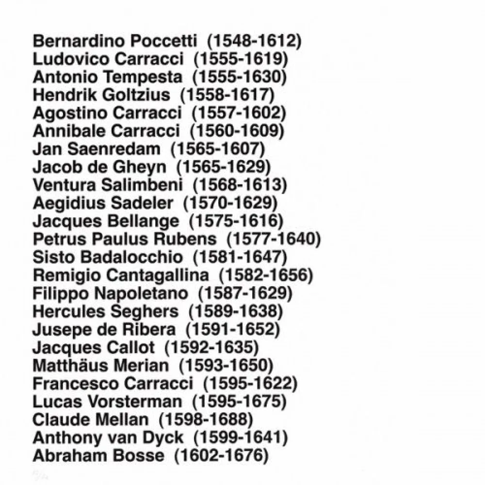 石版画 Aballí - Portfolio HISTORY OF PRINTMAKERS (287 NAMES)