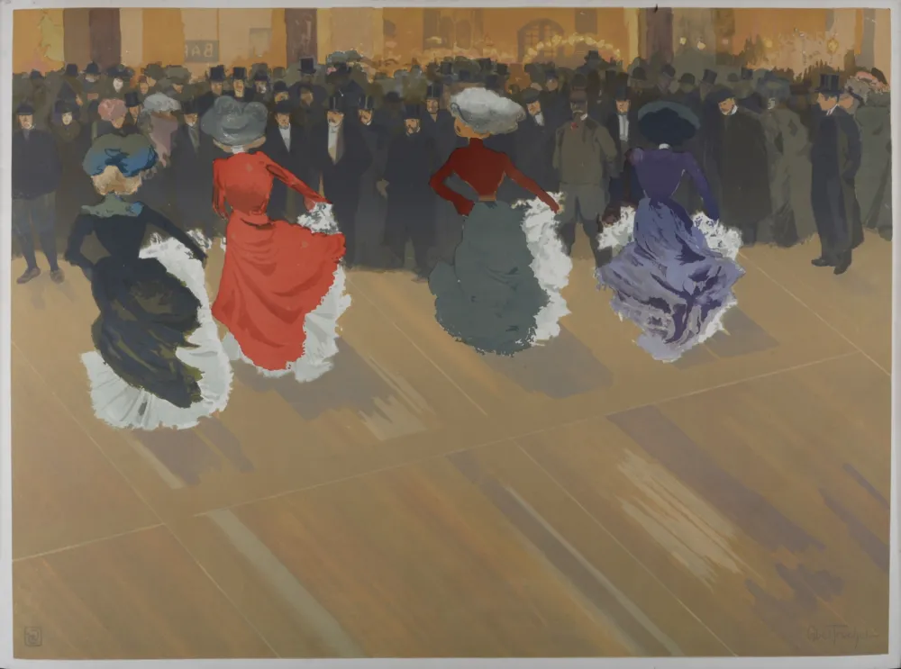 石版画 Abel-Truchet - Le Quadrille, 1900