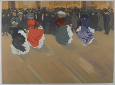 石版画 Abel-Truchet - Le Quadrille, 1900