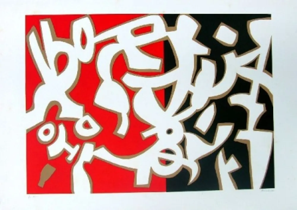 石版画 Accardi - Senza titolo