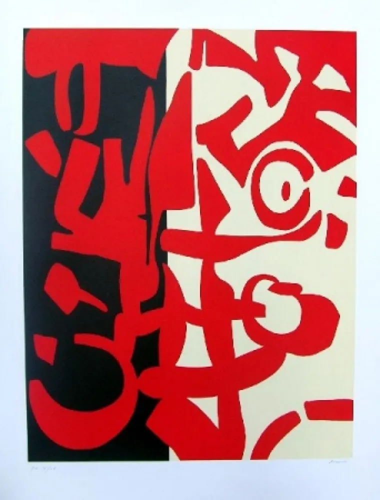 石版画 Accardi - Senza titolo