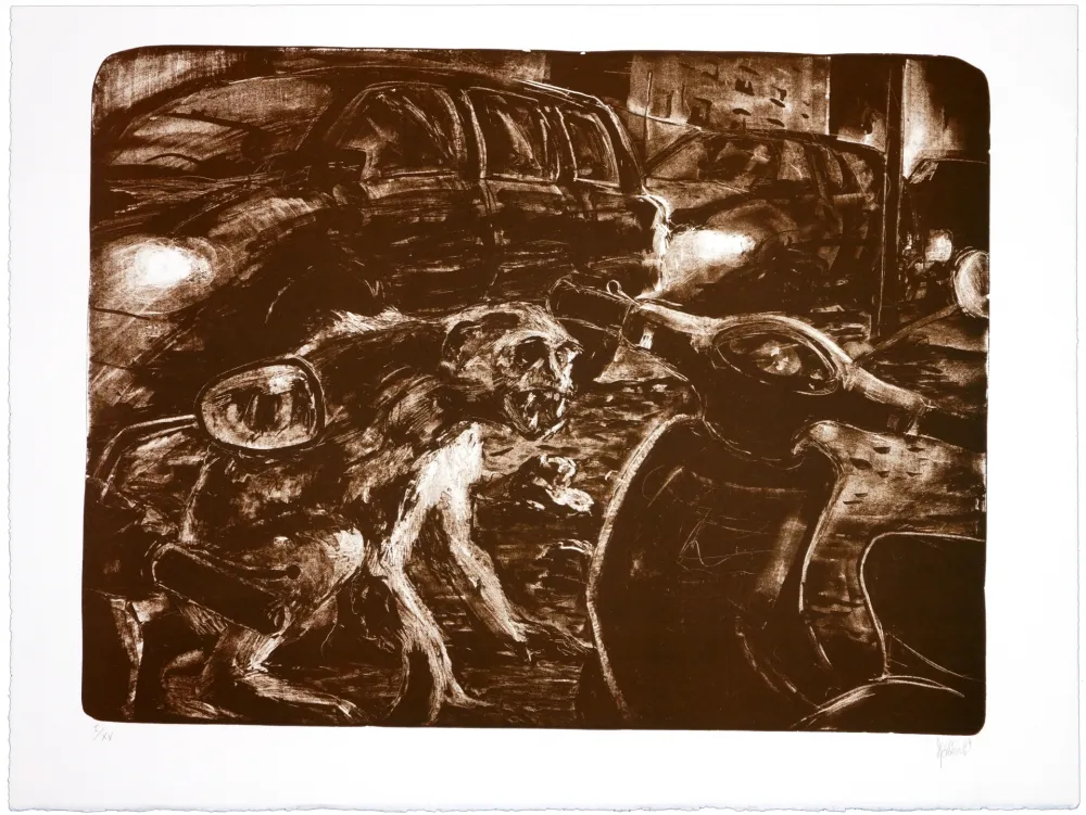 石版画 Aceves Humana - Sans titre