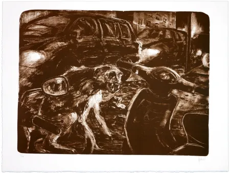 石版画 Aceves Humana - Sans titre