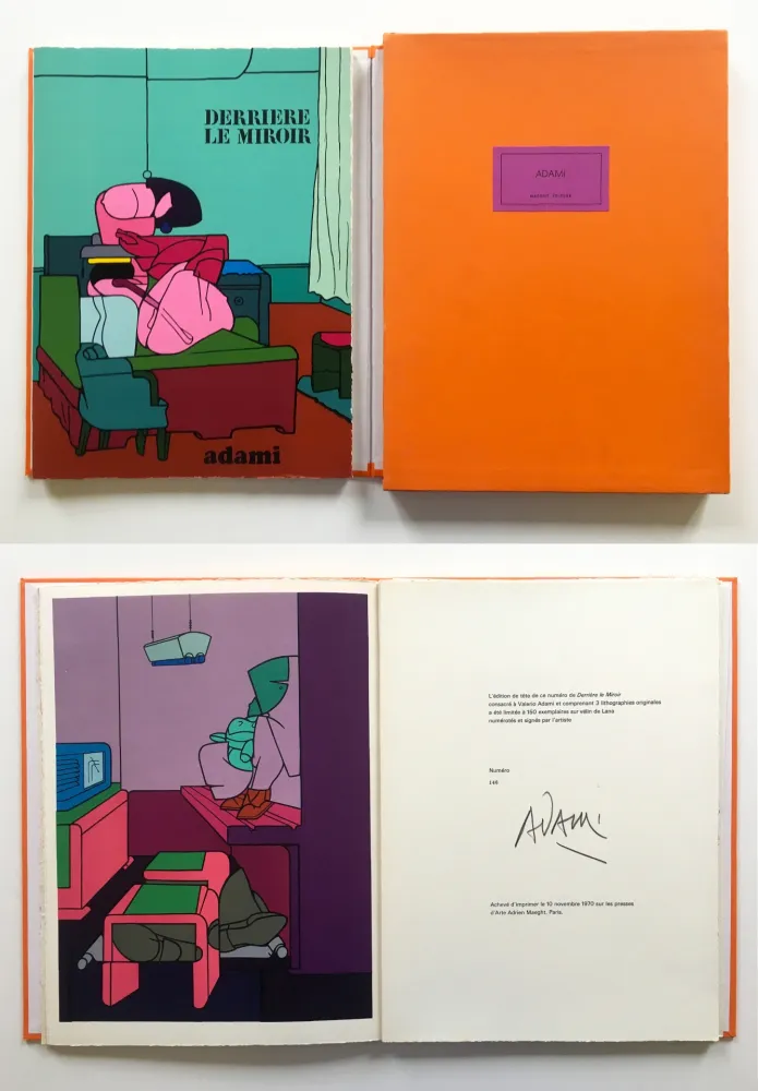插图书 Adami - ADAMI. Derrière le Miroir n° 188. Nov. 1970. TIRAGE DE LUXE SIGNÉ.