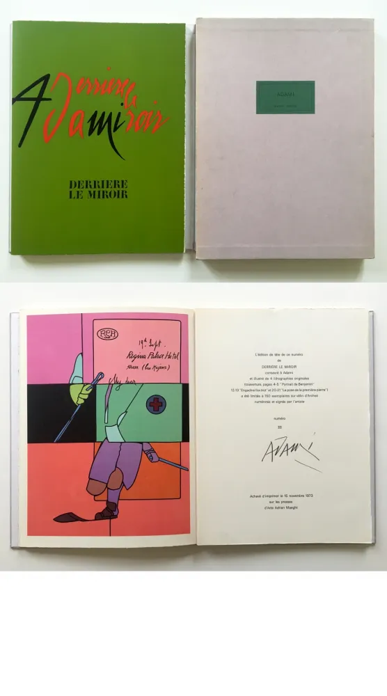 插图书 Adami - ADAMI. Derrière le Miroir n° 206. Nov. 1973. TIRAGE DE LUXE SIGNÉ.