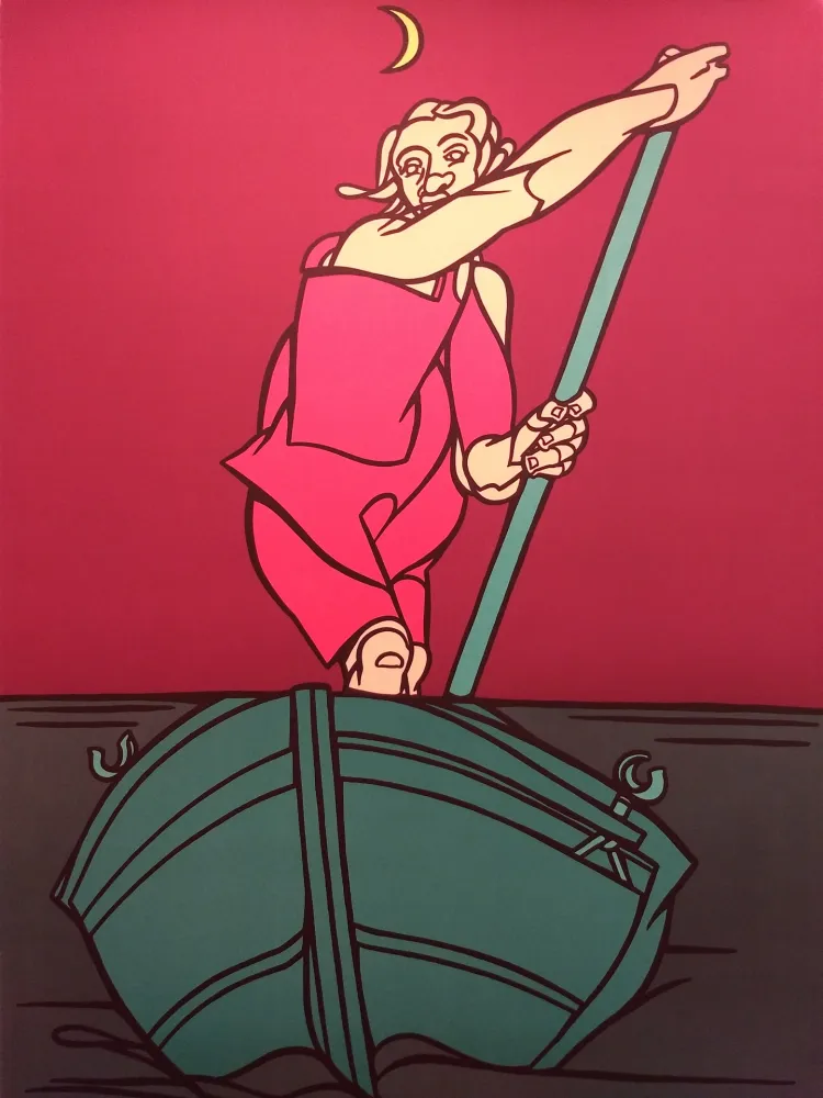 石版画 Adami - Blue Danube