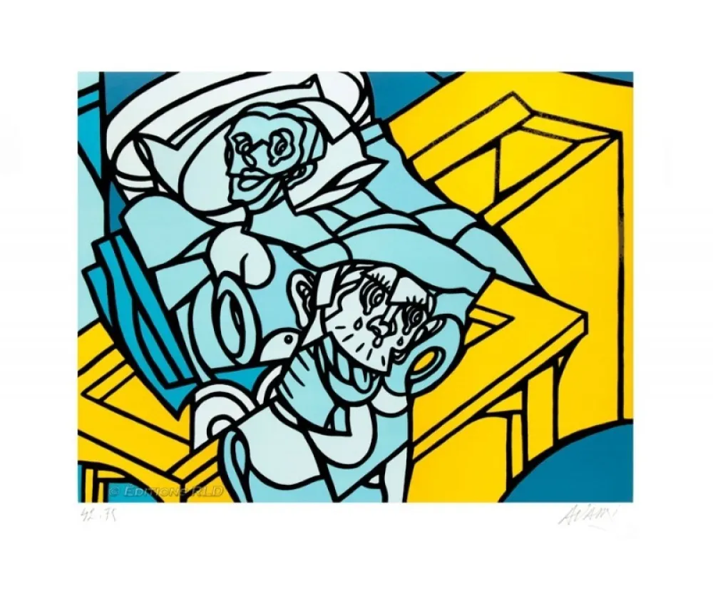 石版画 Adami - Capriccio - Détail