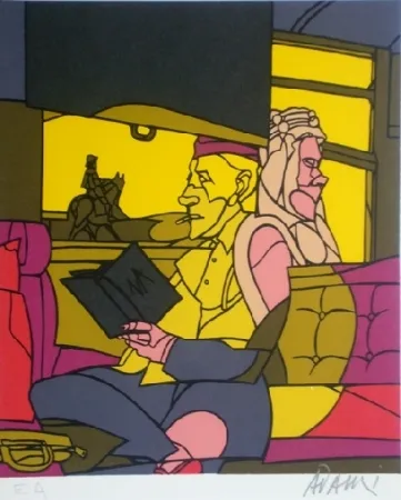 石版画 Adami - Dancer