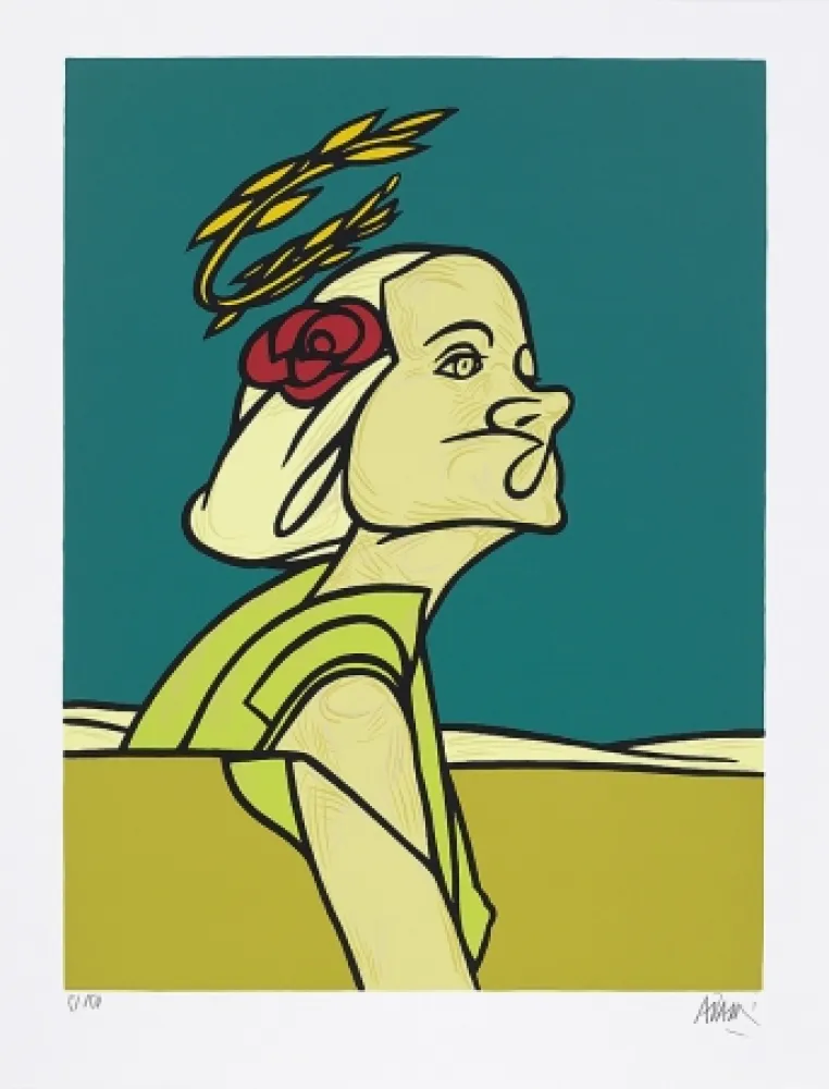 丝网印刷 Adami - Dialogue dans le paysage