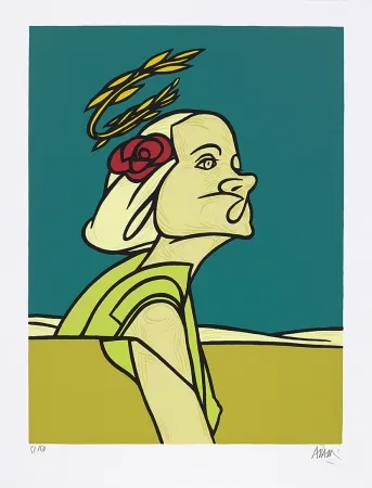 丝网印刷 Adami - Dialogue dans le paysage