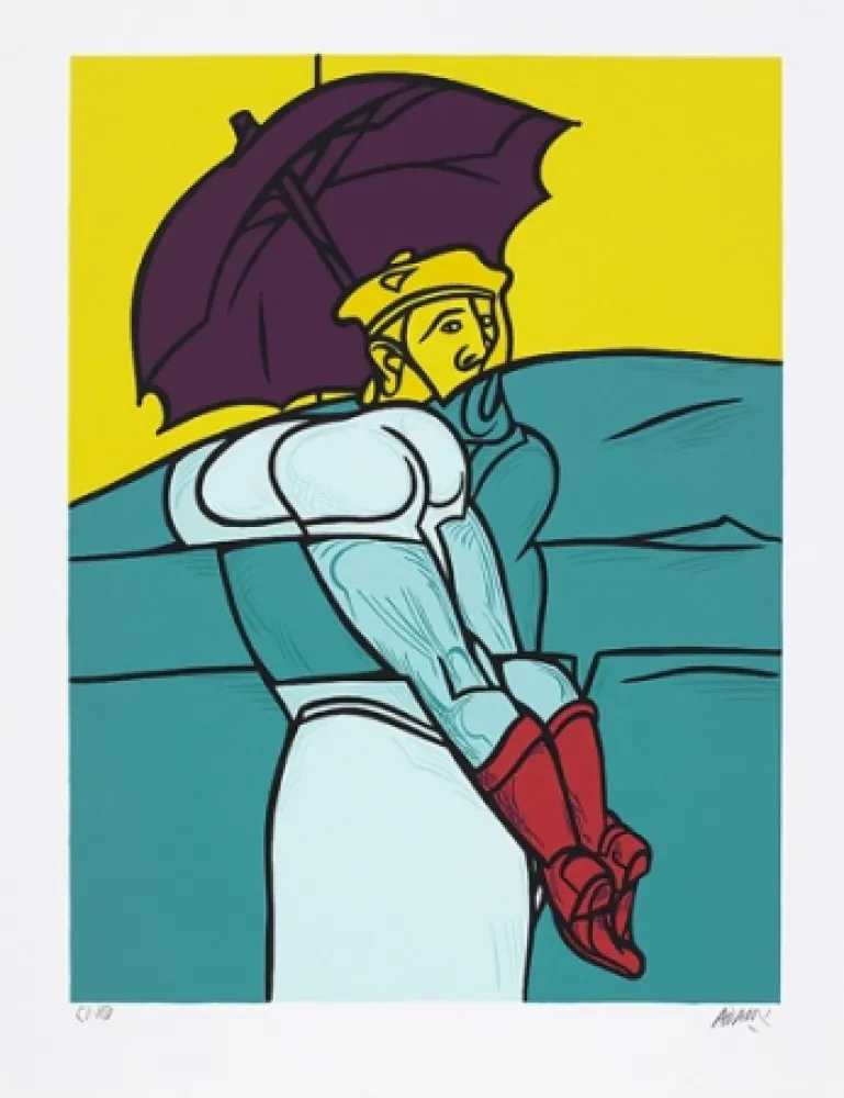 丝网印刷 Adami - Dialogue dans le paysage