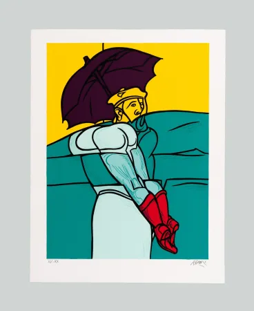 丝网印刷 Adami - Dialogue dans le paysage III