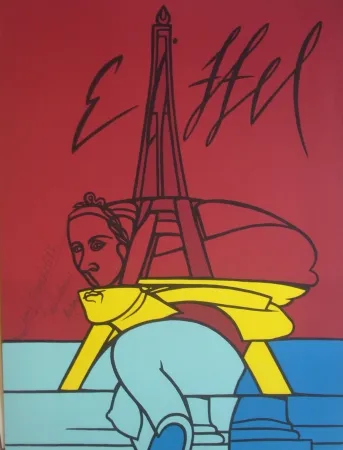 石版画 Adami - Eiffel