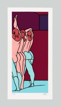 丝网印刷 Adami - Figure de dos