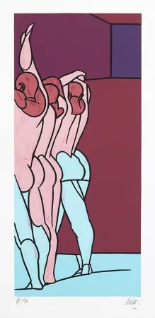 丝网印刷 Adami - Figure de dos