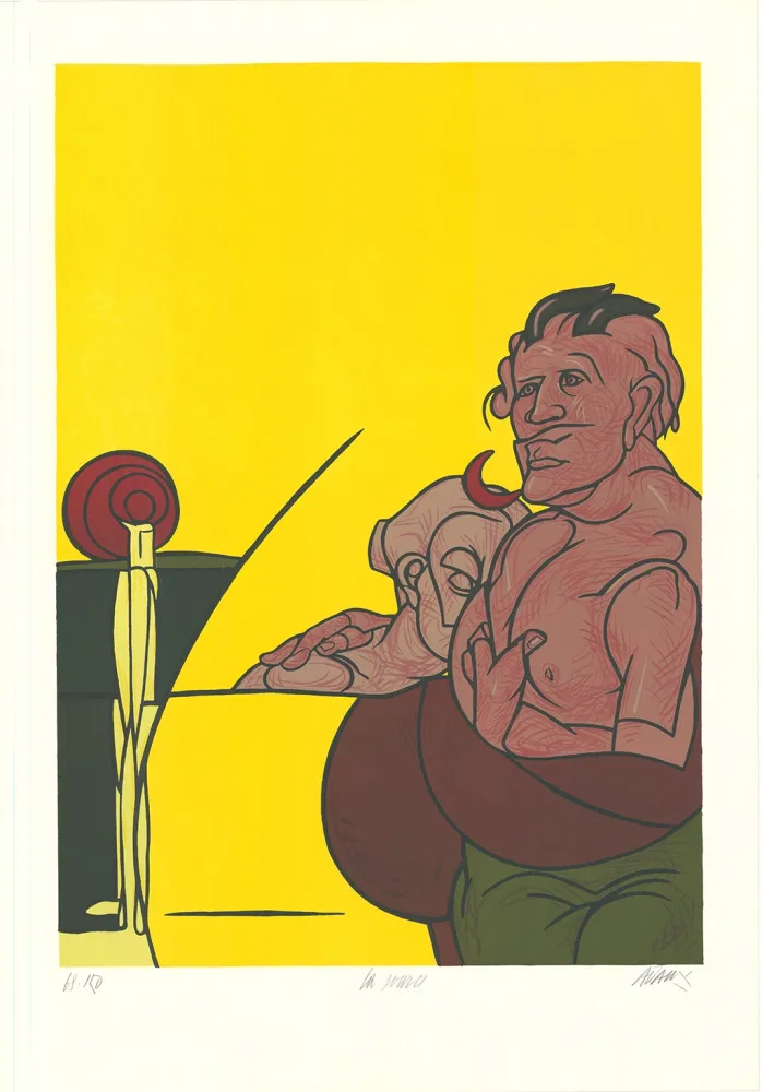 石版画 Adami - La source