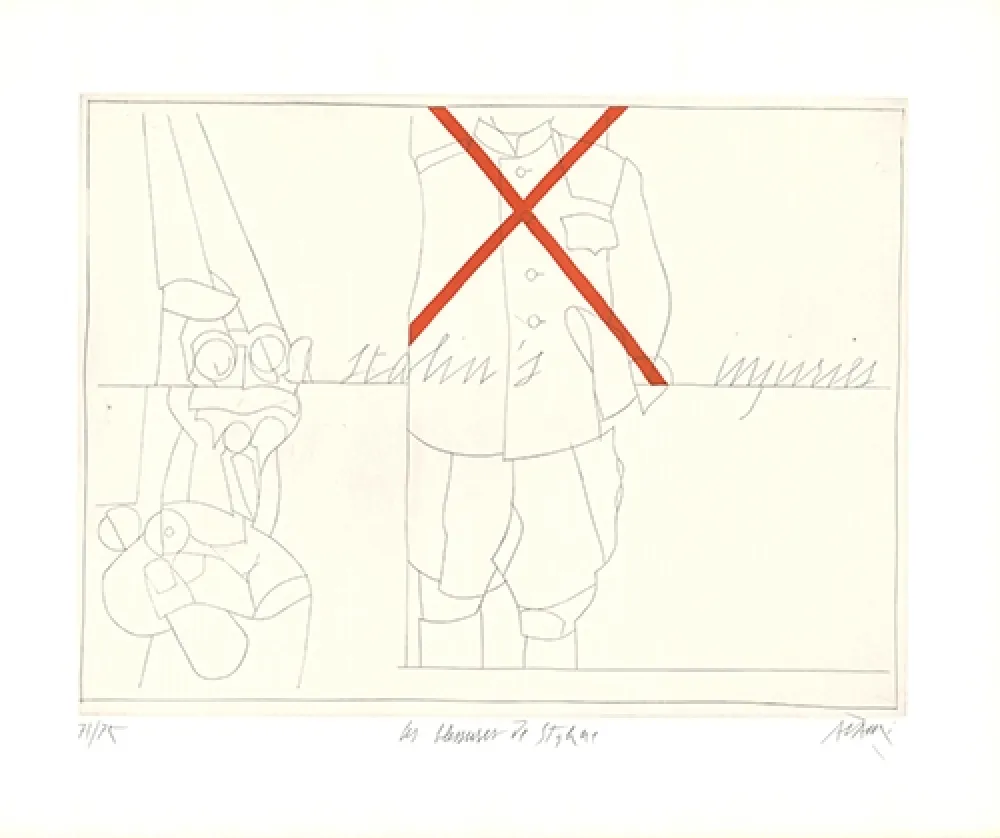 版画 Adami - Les blessures de Staline / Stalin's Injuries