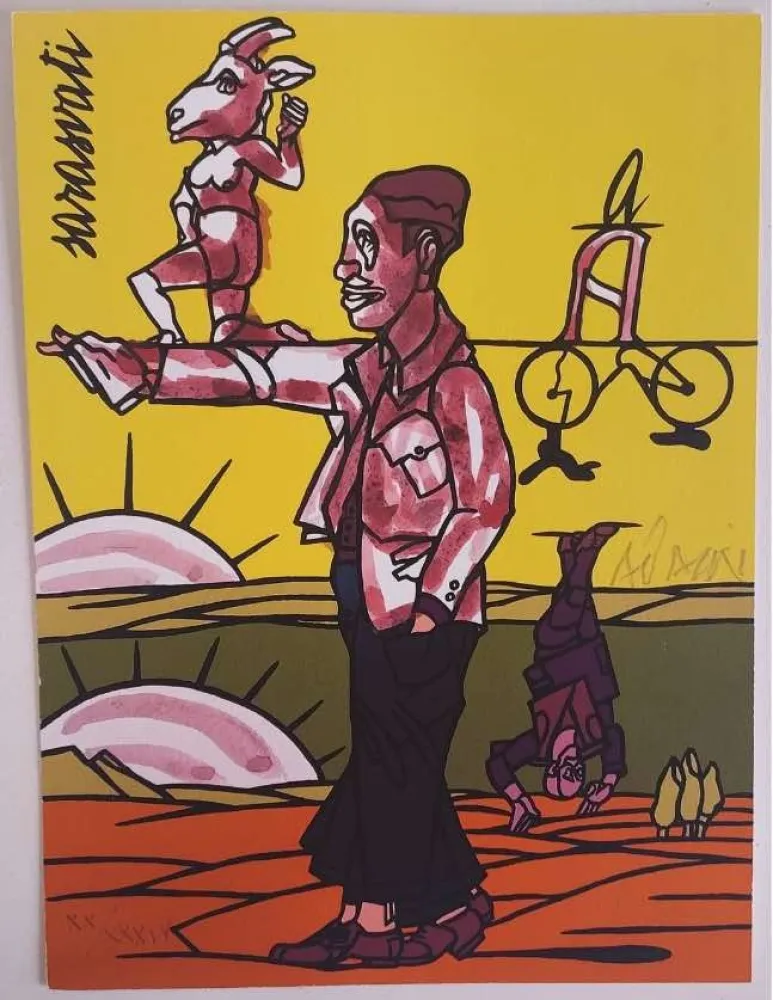 石版画 Adami - Les Impromptus du matin - Sarasvati