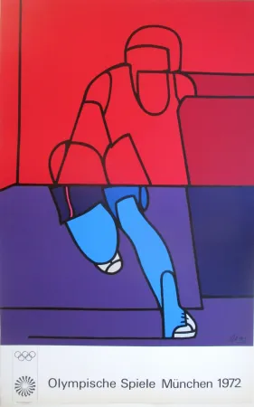 丝网印刷 Adami - OL 1972 - original colour silkscreen