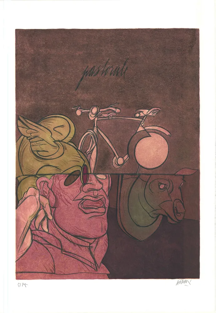 石版画 Adami - Pastorale