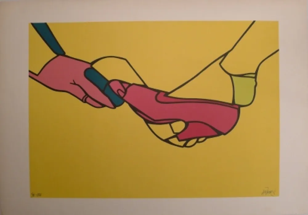 石版画 Adami - Sin Título