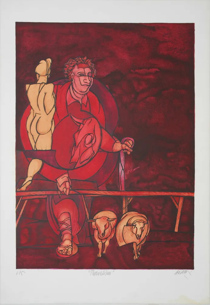 石版画 Adami - Thorvaldsen