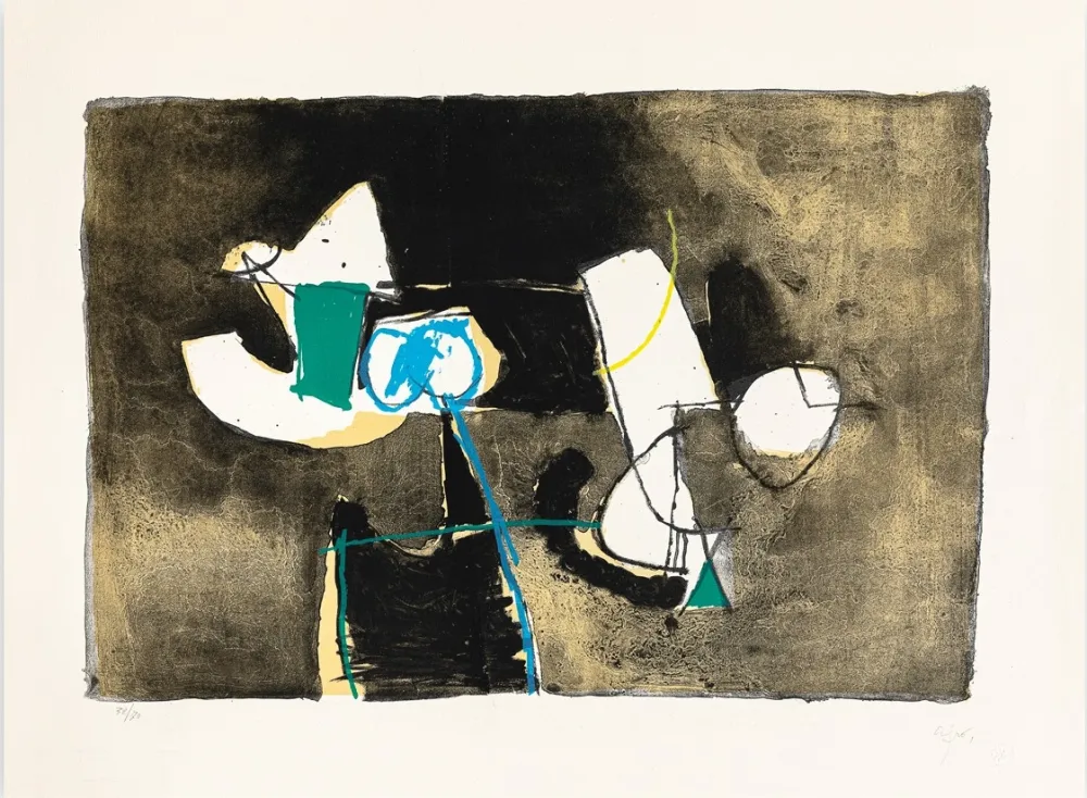 石版画 Afro - Composizione