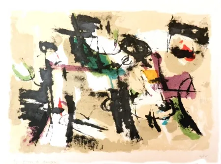 石版画 Afro - Composizione