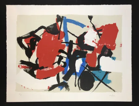 石版画 Afro - Composizione