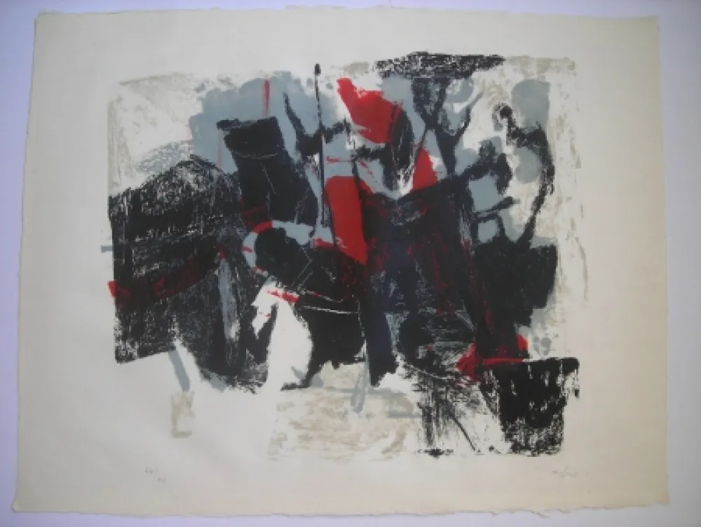 石版画 Afro - Composizione II