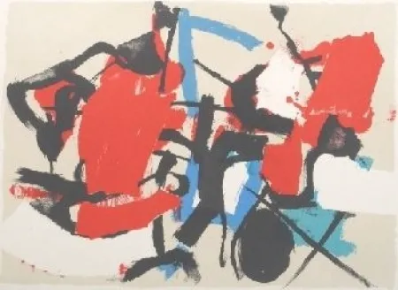 石版画 Afro - Composizione (Per Mann)