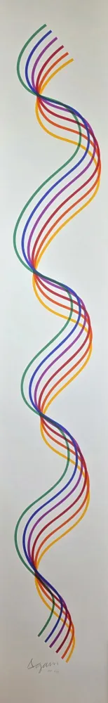 丝网印刷 Agam - Lines and Forms