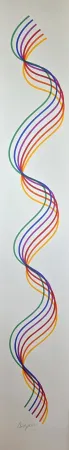 丝网印刷 Agam - Lines and Forms