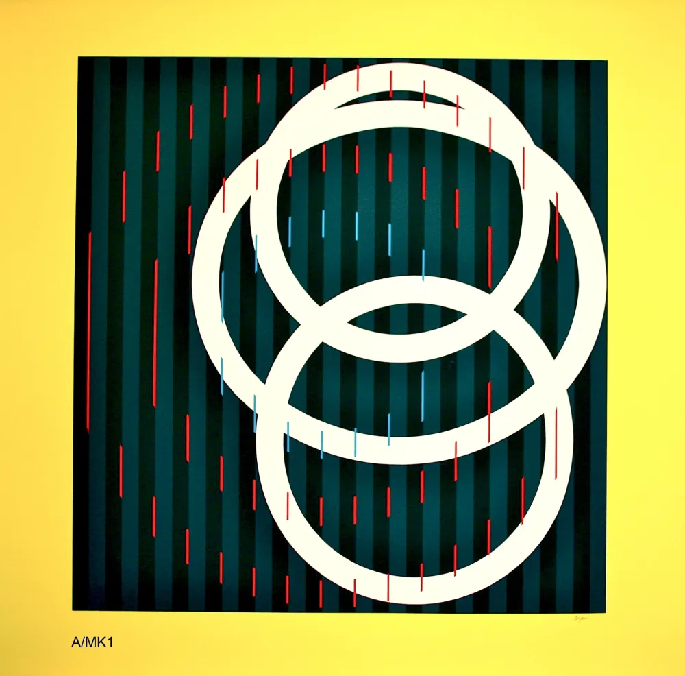 丝网印刷 Agam - YELLOW CIRCLE 4