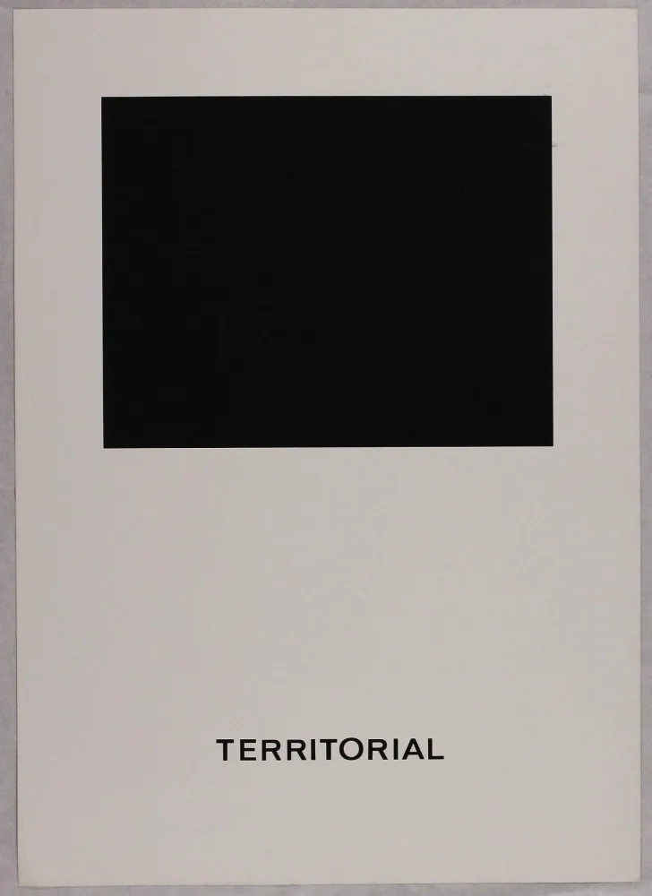 丝网印刷 Agnetti - Territorial from 'Spazio perduto e spazio costruito' portfolio, Plate B