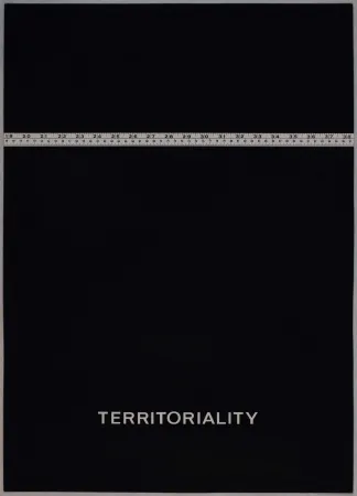 丝网印刷 Agnetti - Territoriality from 'Spazio perduto e spazio costruito' portfolio, Plate H