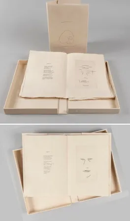 插图书 Aguayo  - Pierre Lecuire : SONNETS FUNÈBRES. 12 gravures de Femin Aguayo (1975)