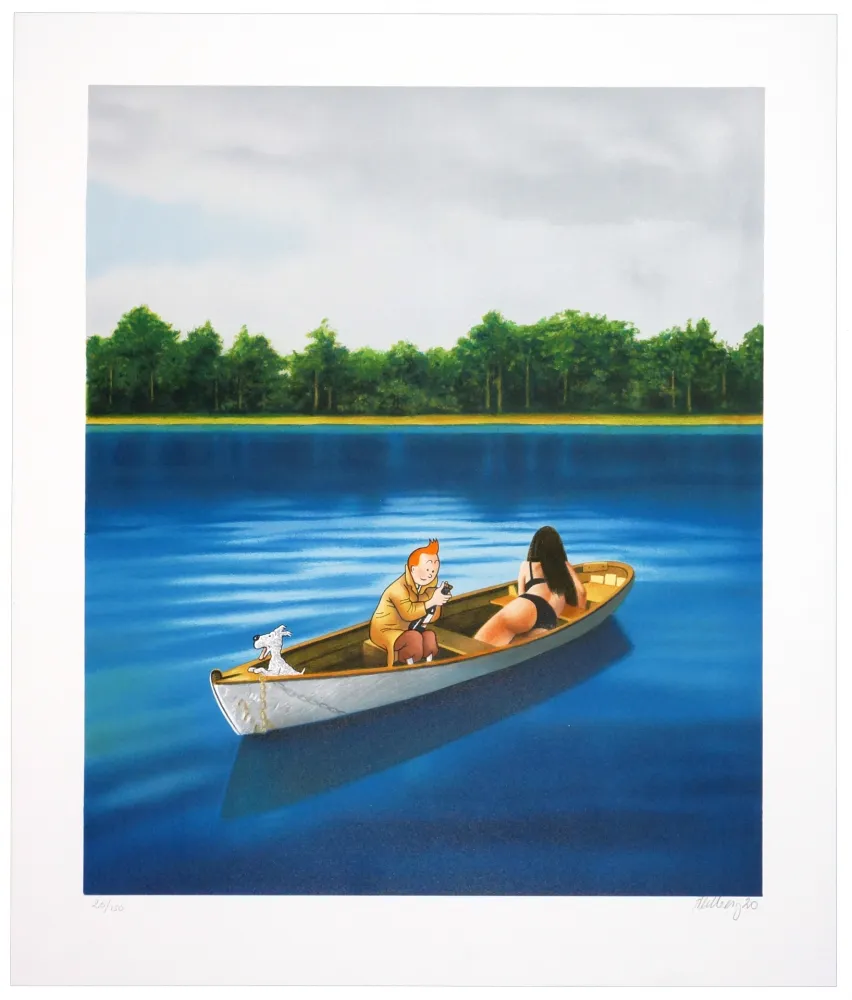 石版画 Ahlberg - Sans titre