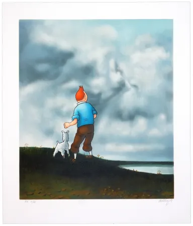 石版画 Ahlberg - Sans titre