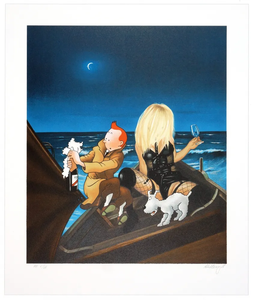 石版画 Ahlberg - Sans Titre