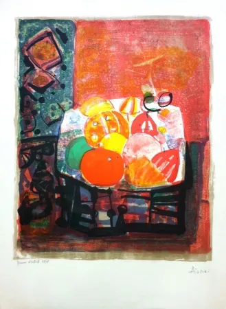 石版画 Aizpiri - Composition