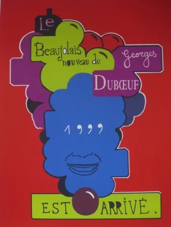 石版画 Alberola - Beaujolais