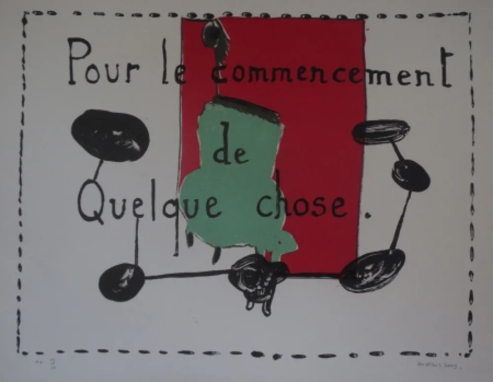 石版画 Alberola - Pour le commencement de quelque chose