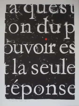 石版画 Alberola - Pour le point rouge