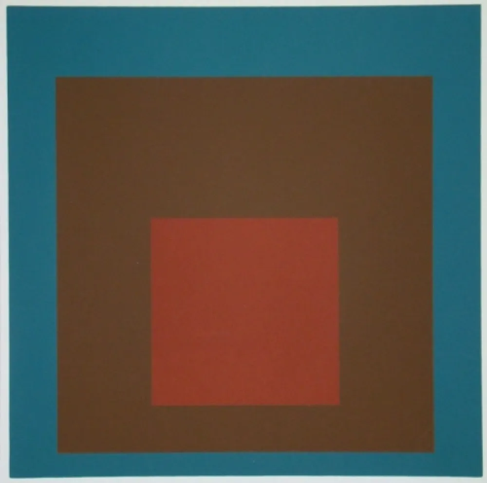 丝网印刷 Albers - Homage to the Square at night, 1958