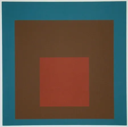丝网印刷 Albers - Homage to the Square at night, 1958